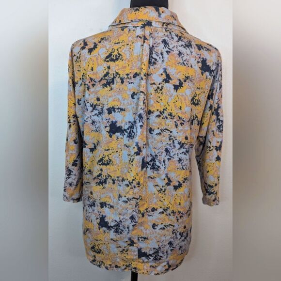 Wrap London Mod Vintage Vibe Preppy Academia Whimsical Abstract Top 6 - Picture 5 of 8